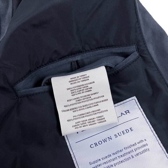 Peter Millar Crown Essex Suede Vest Quilted Jacket Mens XXL Galaxy Gray NWT - Picture 10 of 11